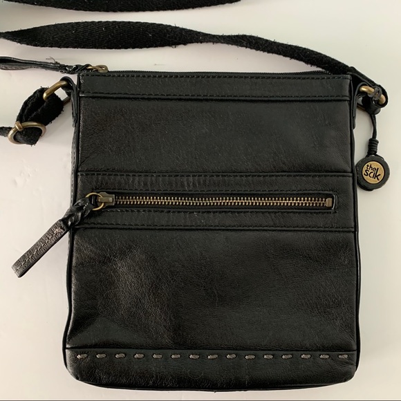 The Sak Leather Black Crossbody Bag or Purse - Picture 1 of 13